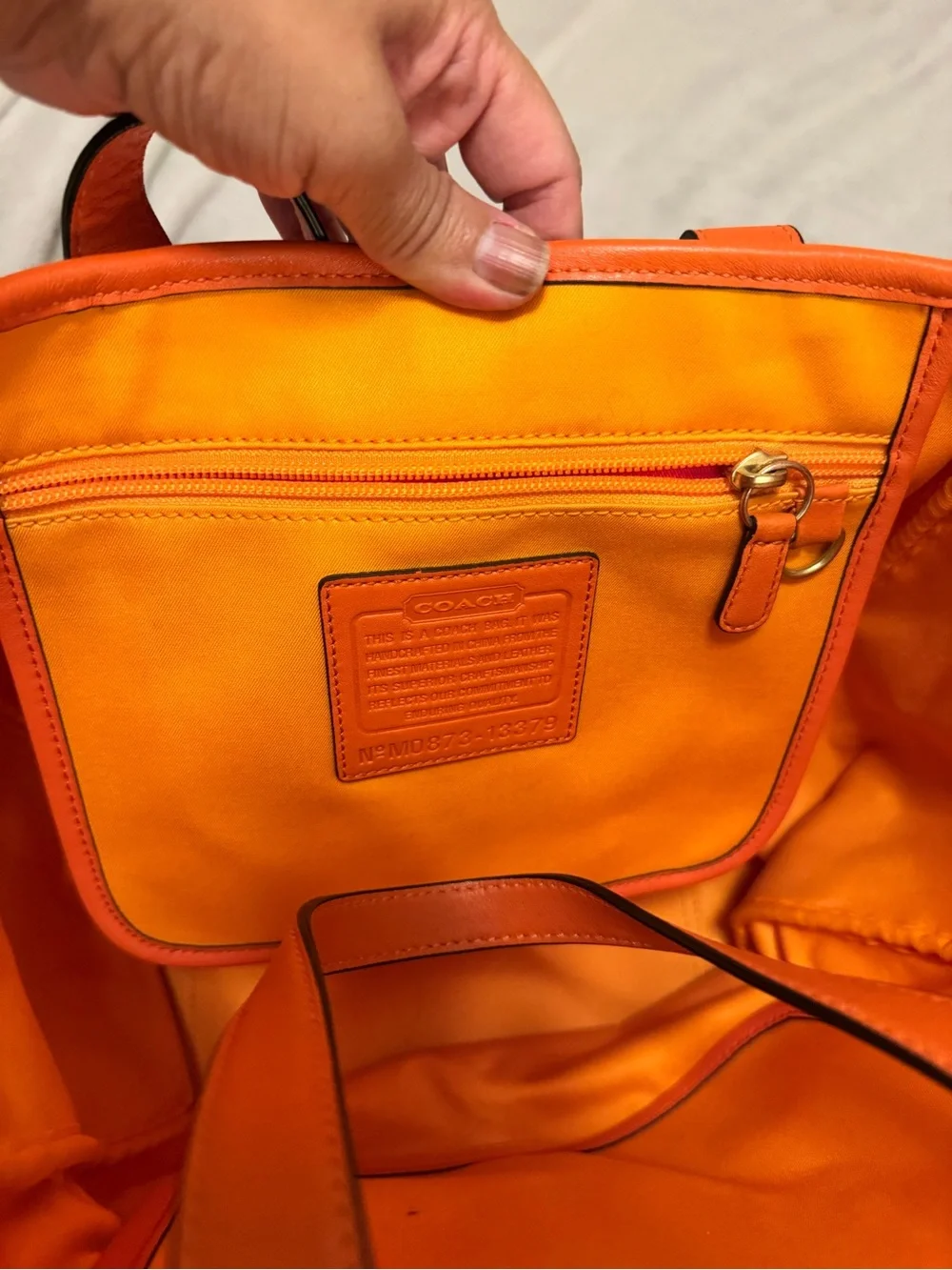 Coach Bonnie Cashin Pink and Orange Graphic Tote